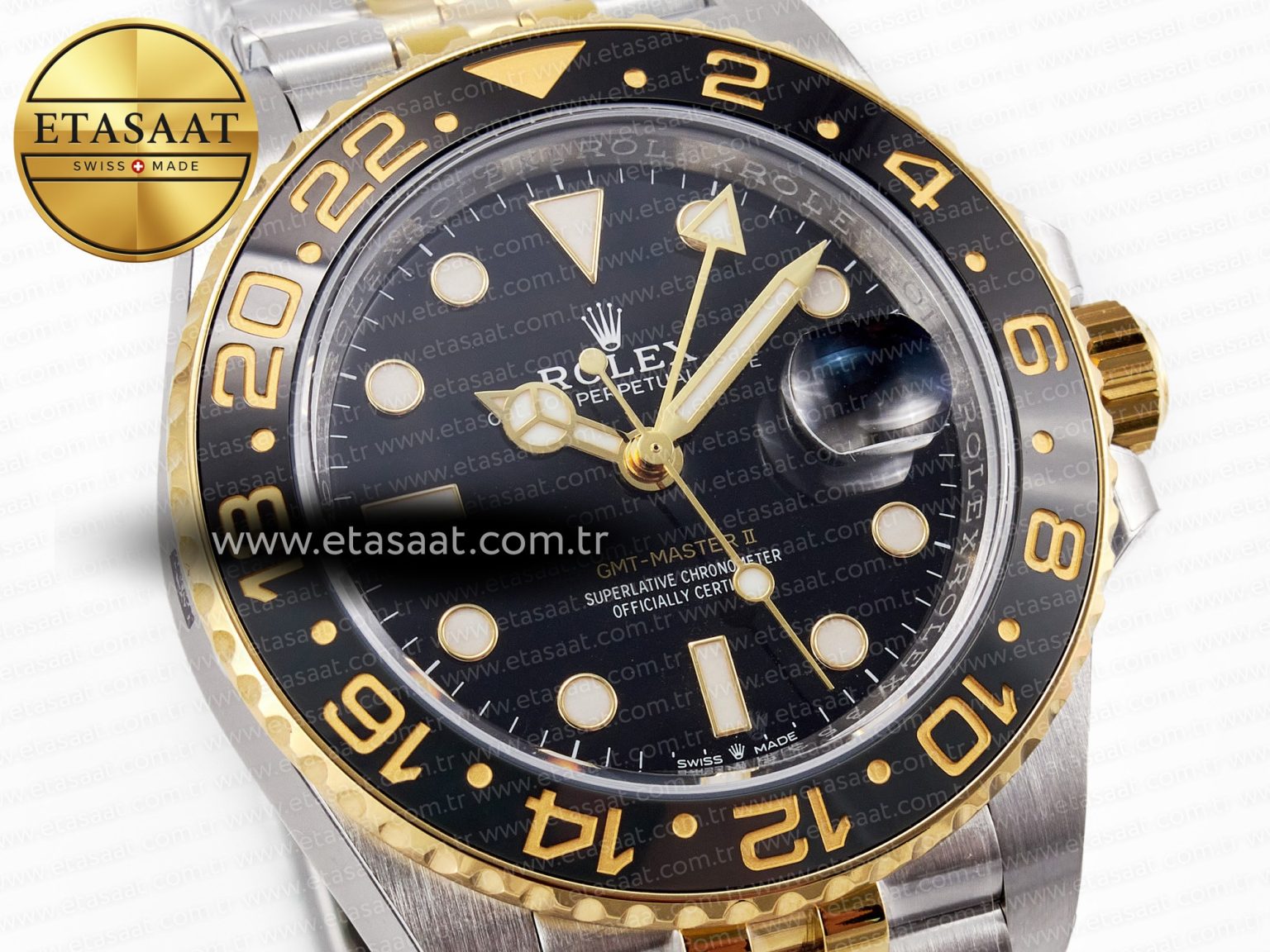GMT-Master II 126713 GRNR ARF 1:1 Best Edition Black Dial on YG/SS Jubilee Bracelet SH3285 CHS - Görsel 5