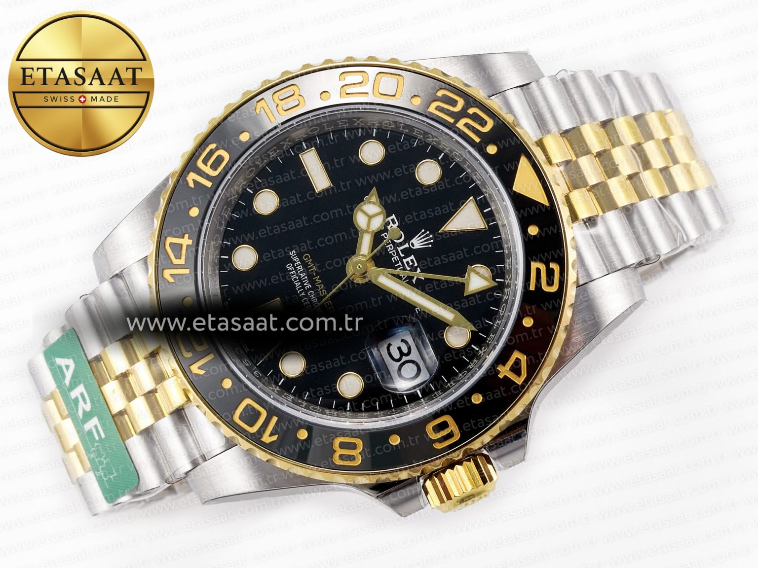 GMT-Master II 126713 GRNR ARF 1:1 Best Edition Black Dial on YG/SS Jubilee Bracelet SH3285 CHS - Görsel 8