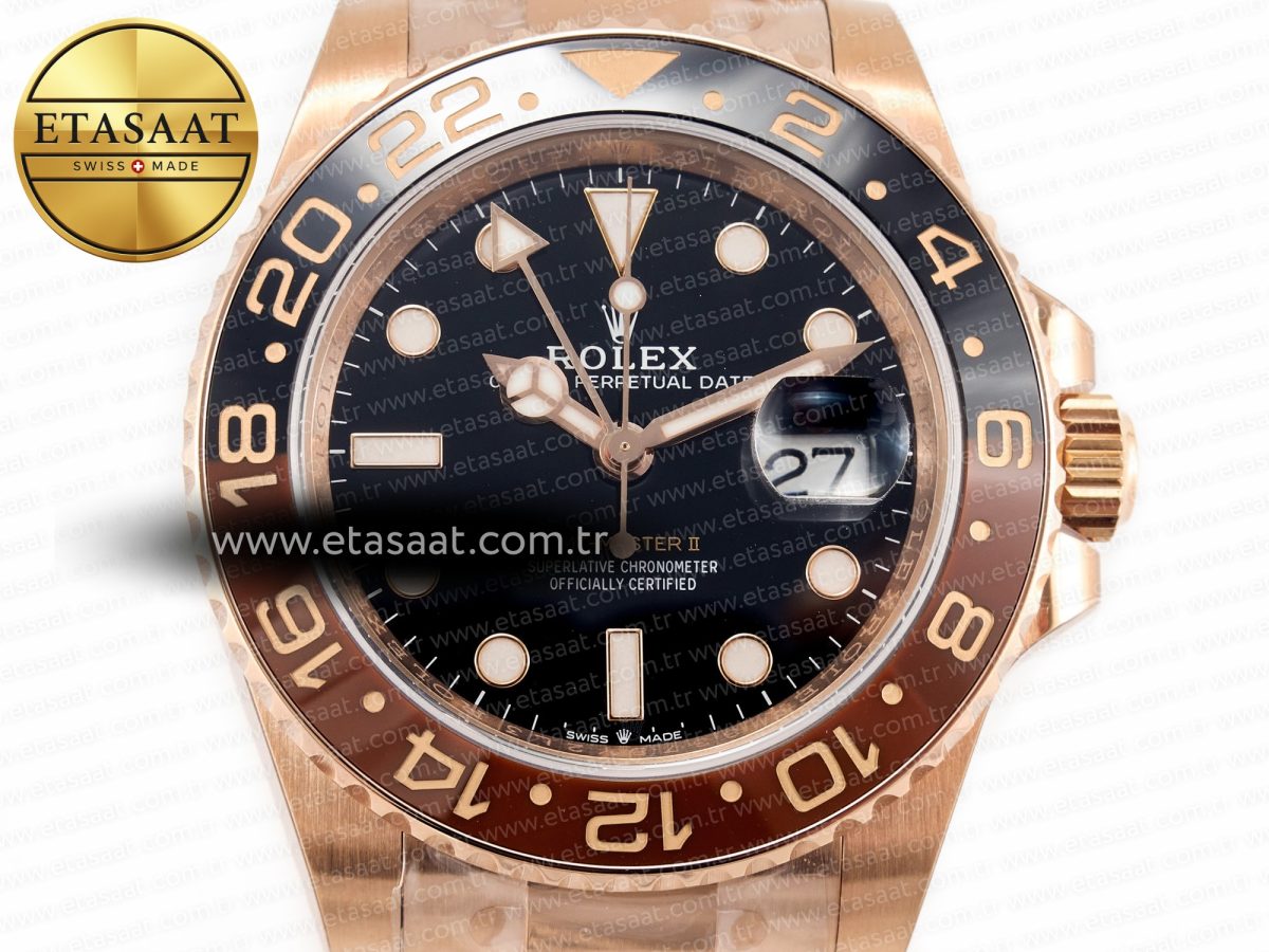 GMT-Master II 126715 CHNR ARF 1:1 Best Edition Black Dial on RG Bracelet SH3285 CHS - Görsel 4