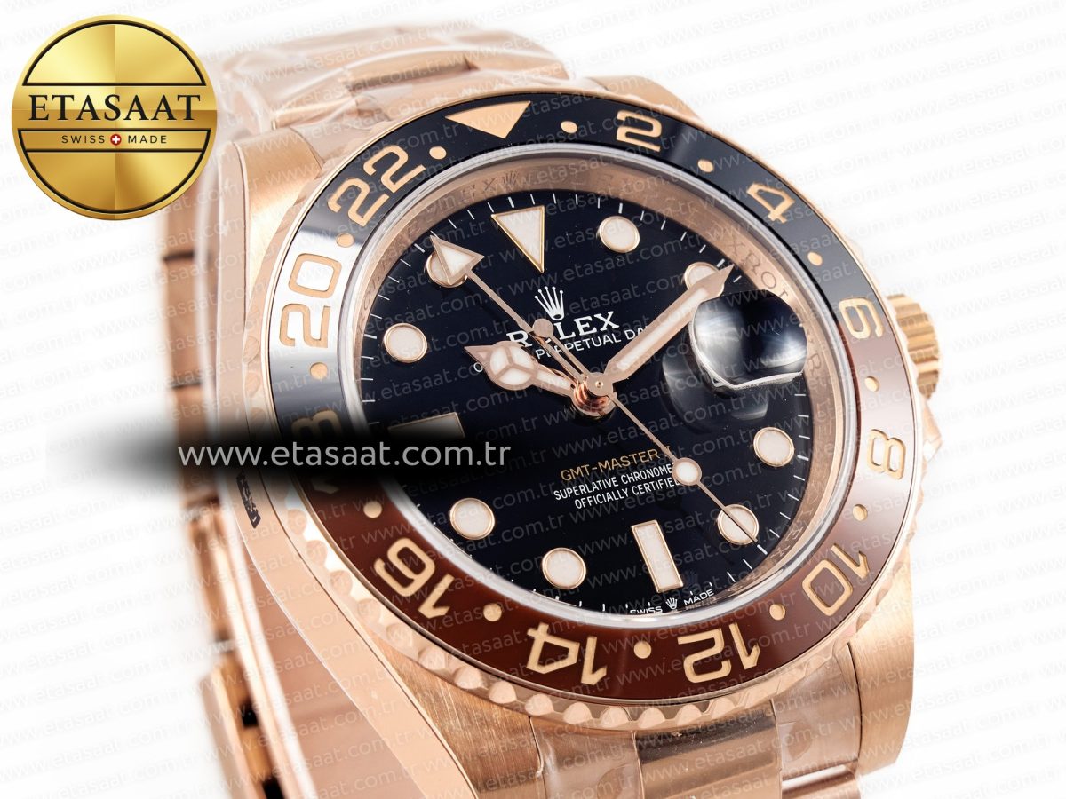GMT-Master II 126715 CHNR ARF 1:1 Best Edition Black Dial on RG Bracelet SH3285 CHS - Görsel 5