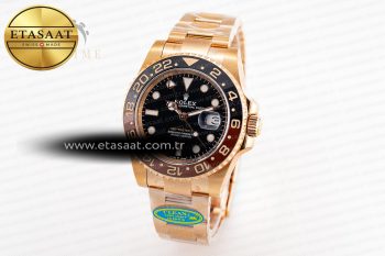 GMT-Master II 126715 CHNR Black/Brown Ceramic Clean Factory 1:1 Best Edition on RG Bracelet DD3285