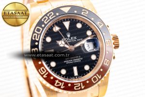 GMT-Master II 126715 CHNR Black/Brown Ceramic Clean Factory 1:1 Best Edition on RG Bracelet DD3285 - Görsel 6