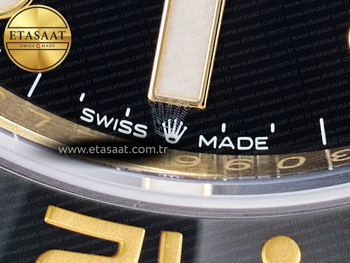 GMT-Master II 126718 GRNR ARF 1:1 Best Edition Black Dial on YG Jubilee Bracelet SH3285 CHS - Görsel 15