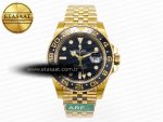 GMT-Master II 126718 GRNR ARF 1:1 Best Edition Black Dial on YG Jubilee Bracelet SH3285 CHS - Görsel 3