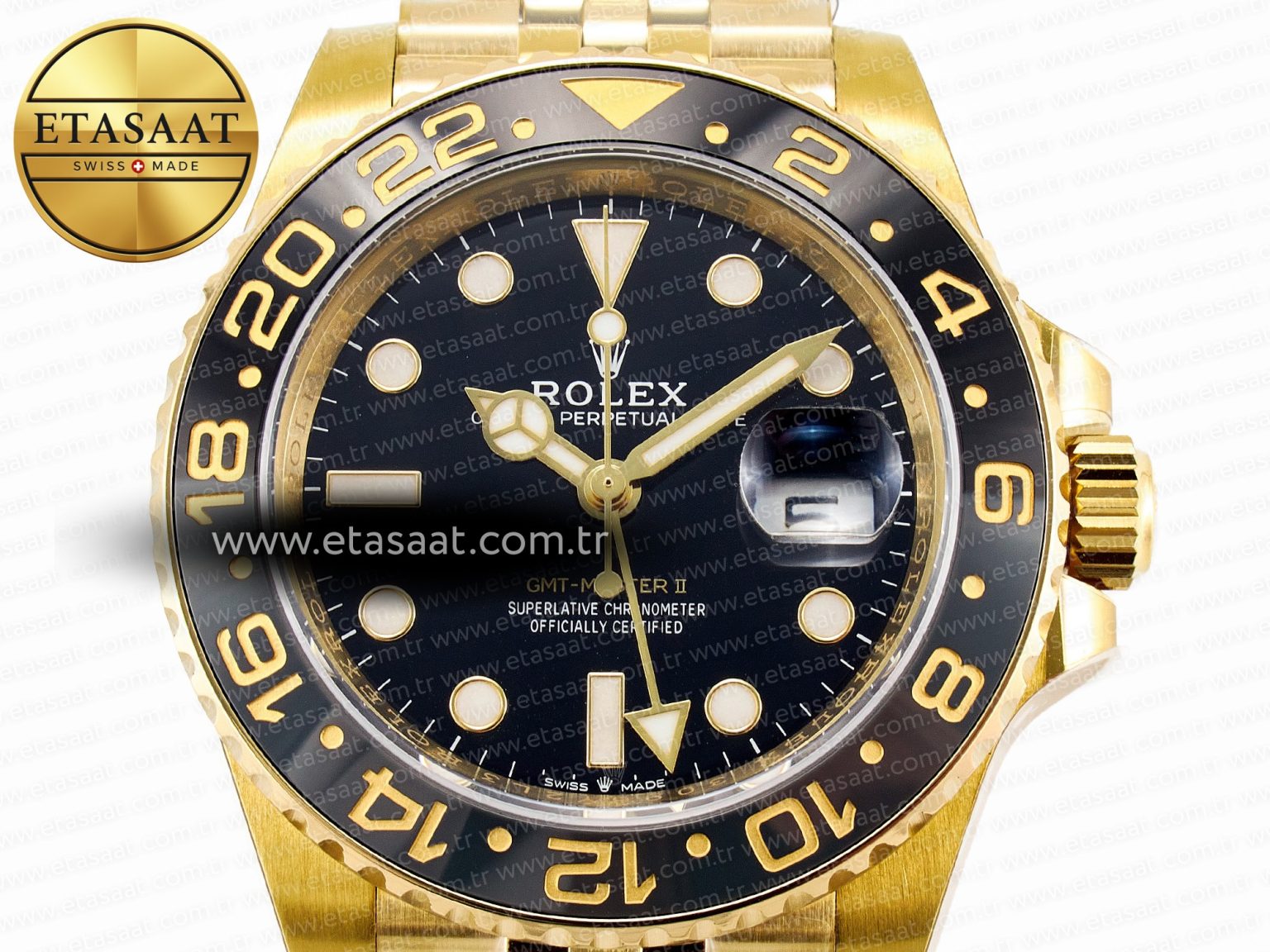 GMT-Master II 126718 GRNR ARF 1:1 Best Edition Black Dial on YG Jubilee Bracelet SH3285 CHS - Görsel 4