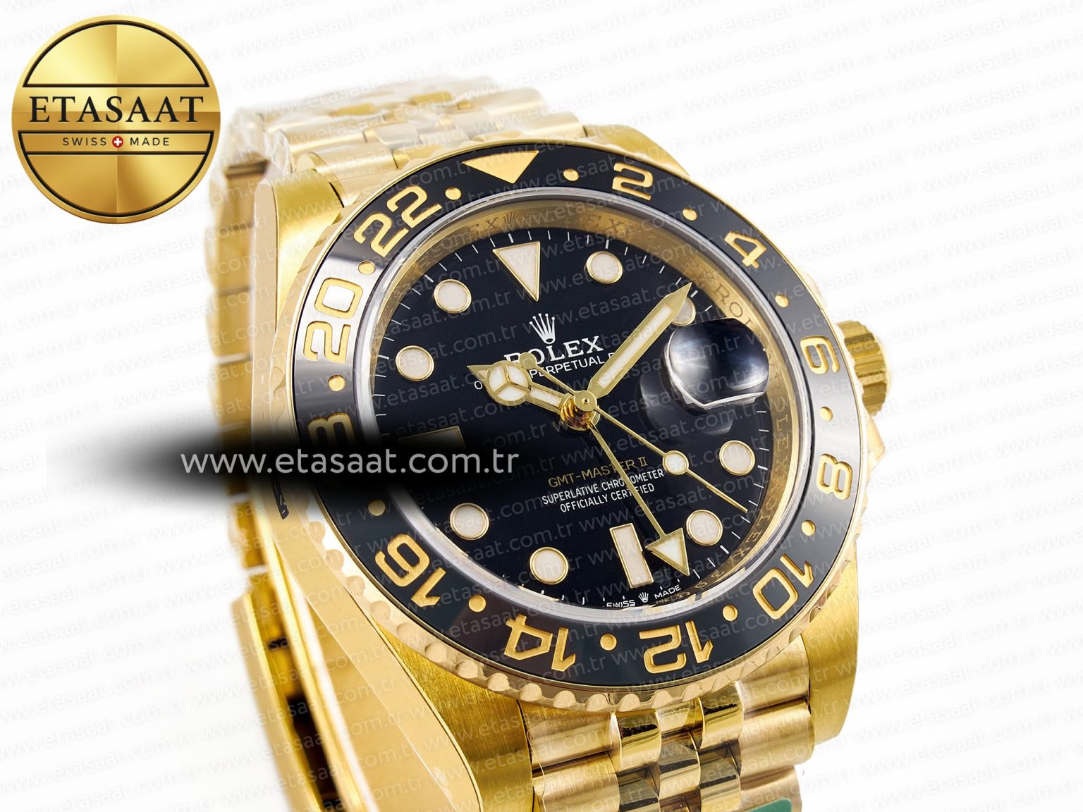 GMT-Master II 126718 GRNR ARF 1:1 Best Edition Black Dial on YG Jubilee Bracelet SH3285 CHS - Görsel 5