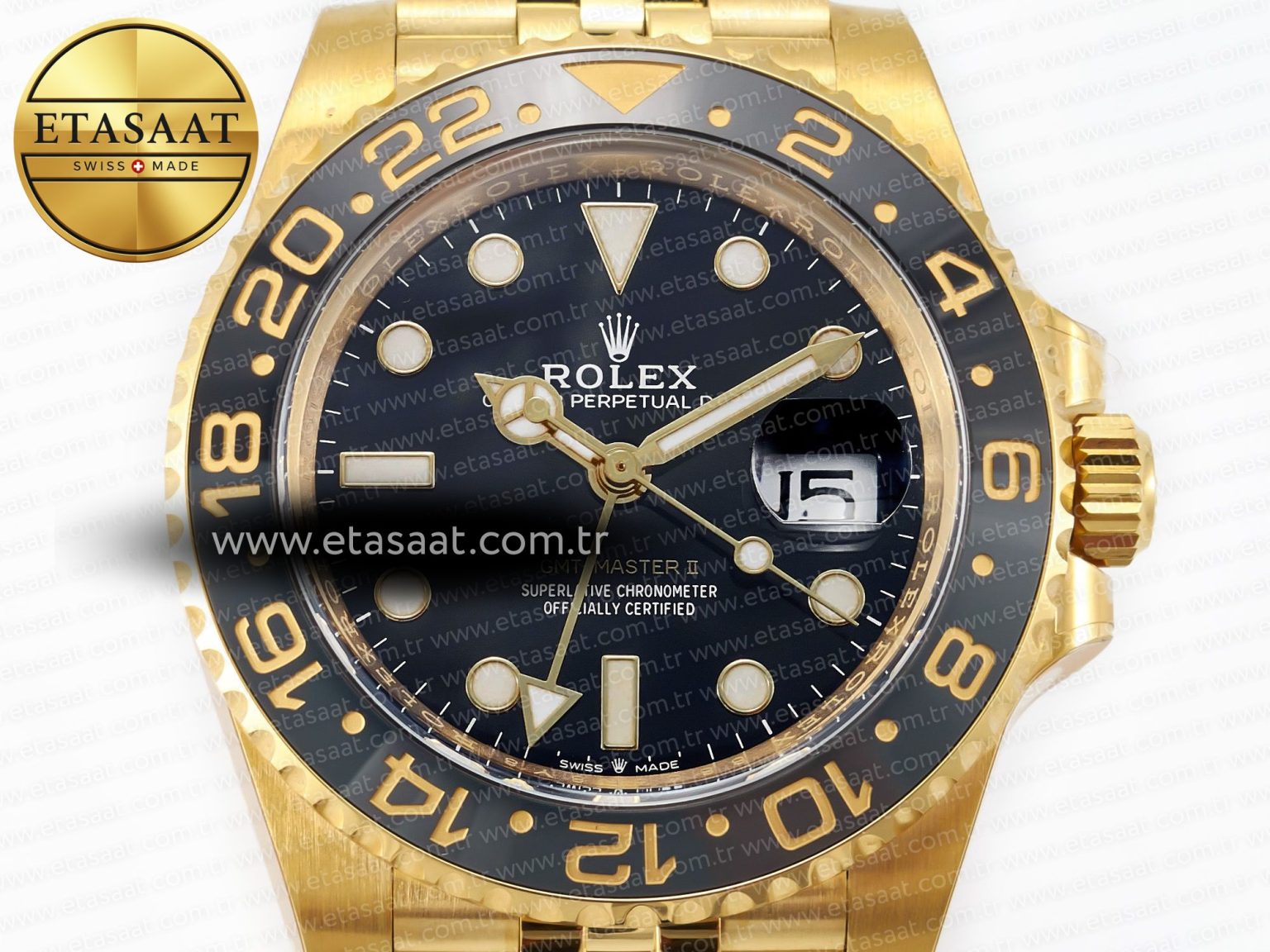GMT Master II 126718GRNR 904L SS Clean 1:1 Best Edition Black Dial on Jubilee Bracelet DD3285 - Görsel 4