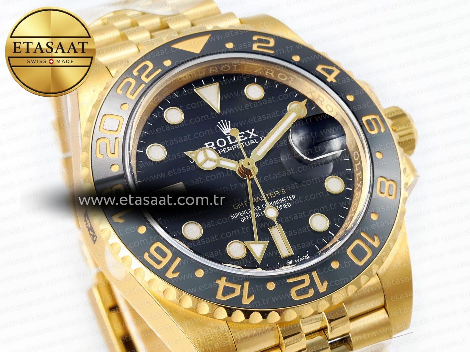 GMT Master II 126718GRNR 904L SS Clean 1:1 Best Edition Black Dial on Jubilee Bracelet DD3285 - Görsel 5