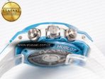 Hublot Big Bang Unico Blue/White Ceramic BBF 1:1 Best Edition Skeleton Dial on Blue/White Rubber Strap A1280 - Görsel 12