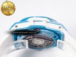 Hublot Big Bang Unico Blue/White Ceramic BBF 1:1 Best Edition Skeleton Dial on Blue/White Rubber Strap A1280 - Görsel 13