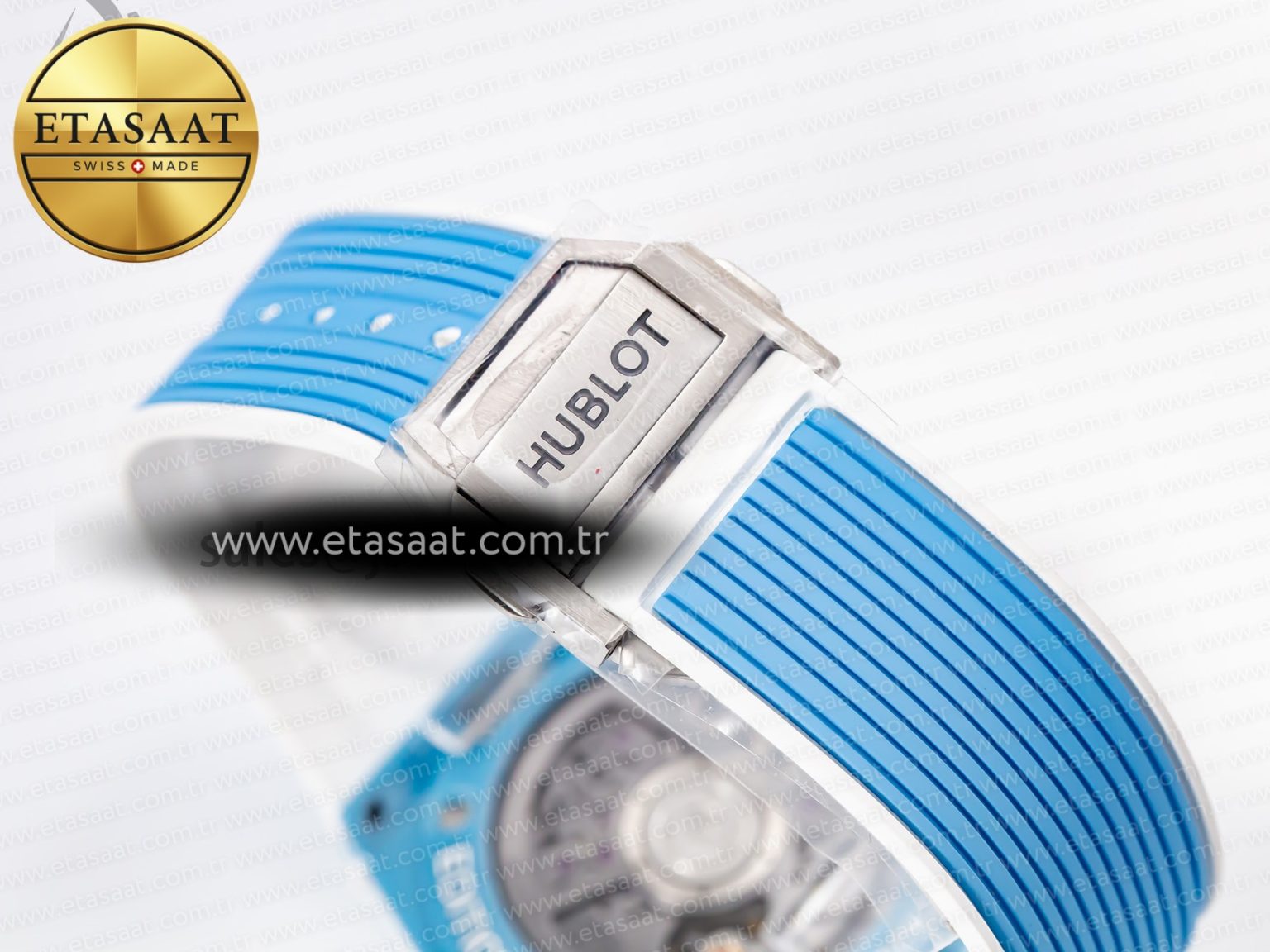 Hublot Big Bang Unico Blue/White Ceramic BBF 1:1 Best Edition Skeleton Dial on Blue/White Rubber Strap A1280 - Görsel 14