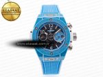 Hublot Big Bang Unico Blue/White Ceramic BBF 1:1 Best Edition Skeleton Dial on Blue/White Rubber Strap A1280 - Görsel 3