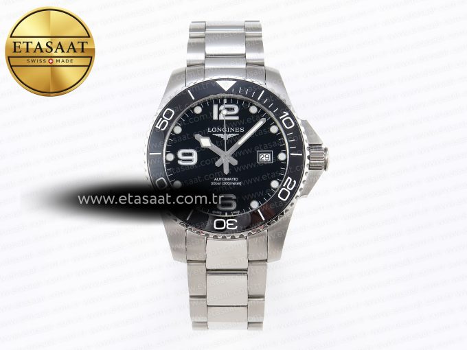 Longines HYDROCONQUEST BLACK CERAMIC-BLACK DIAl L888 - Görsel 3