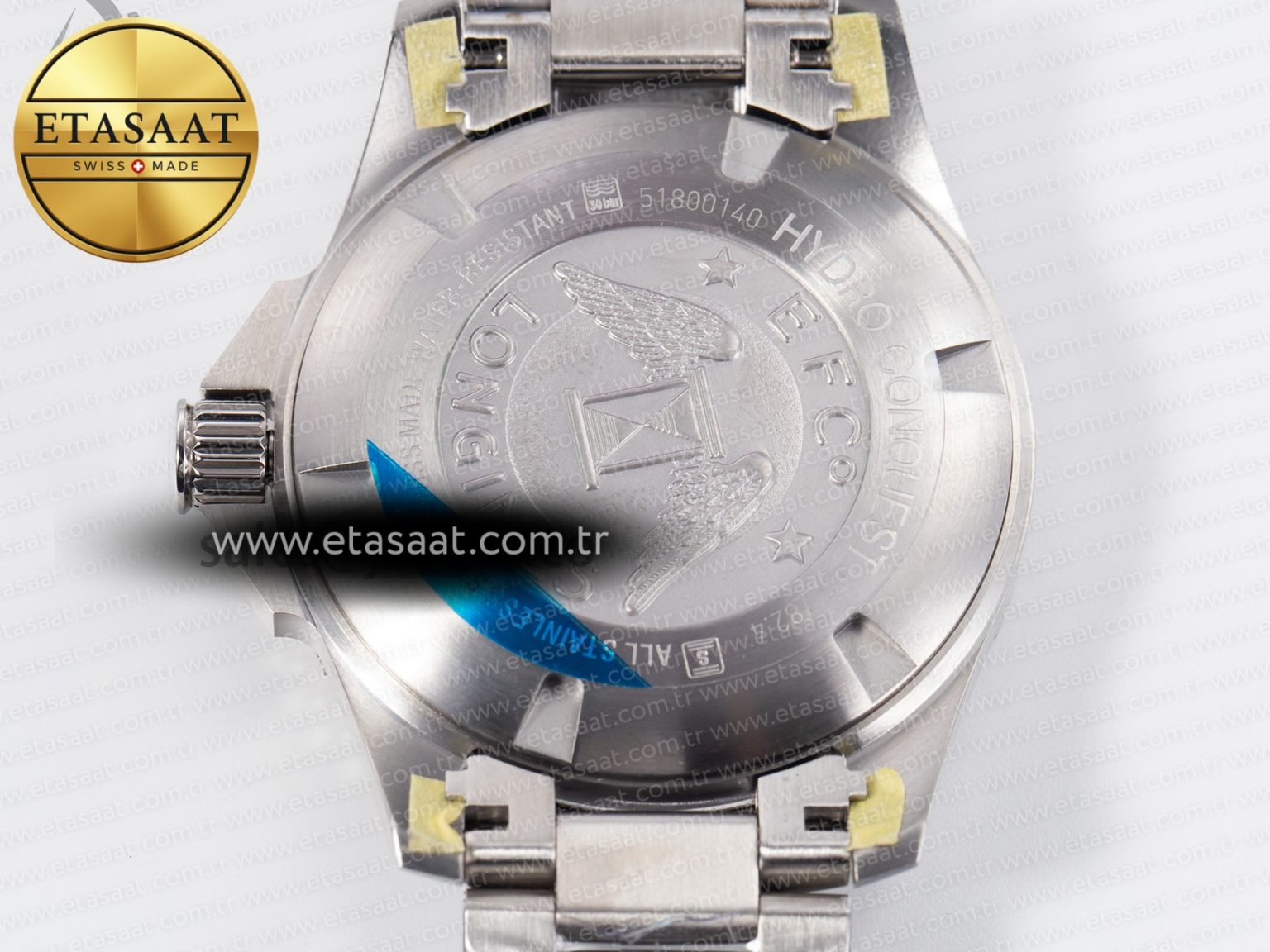 Hydroconquest 43mm SS Black Ceramic Bezel XF 1:1 Best Edition Dark Green Dial on SS Bracelet L888 - Görsel 16