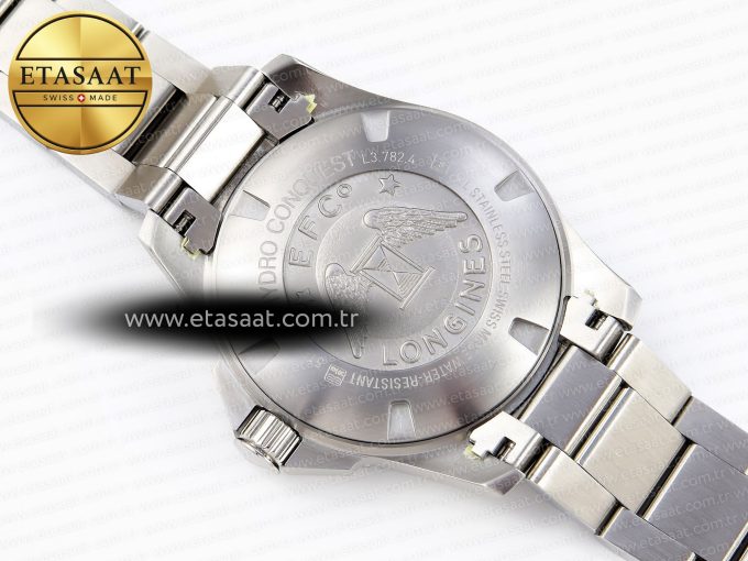 HYDROCONQUEST 43MM SS BLUE CERAMIC BEZEL XF 1:1 BEST EDITION BLUE DIAL ON SS BRACELET L888 - Görsel 17