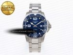 HYDROCONQUEST 43MM SS BLUE CERAMIC BEZEL XF 1:1 BEST EDITION BLUE DIAL ON SS BRACELET L888 - Görsel 3