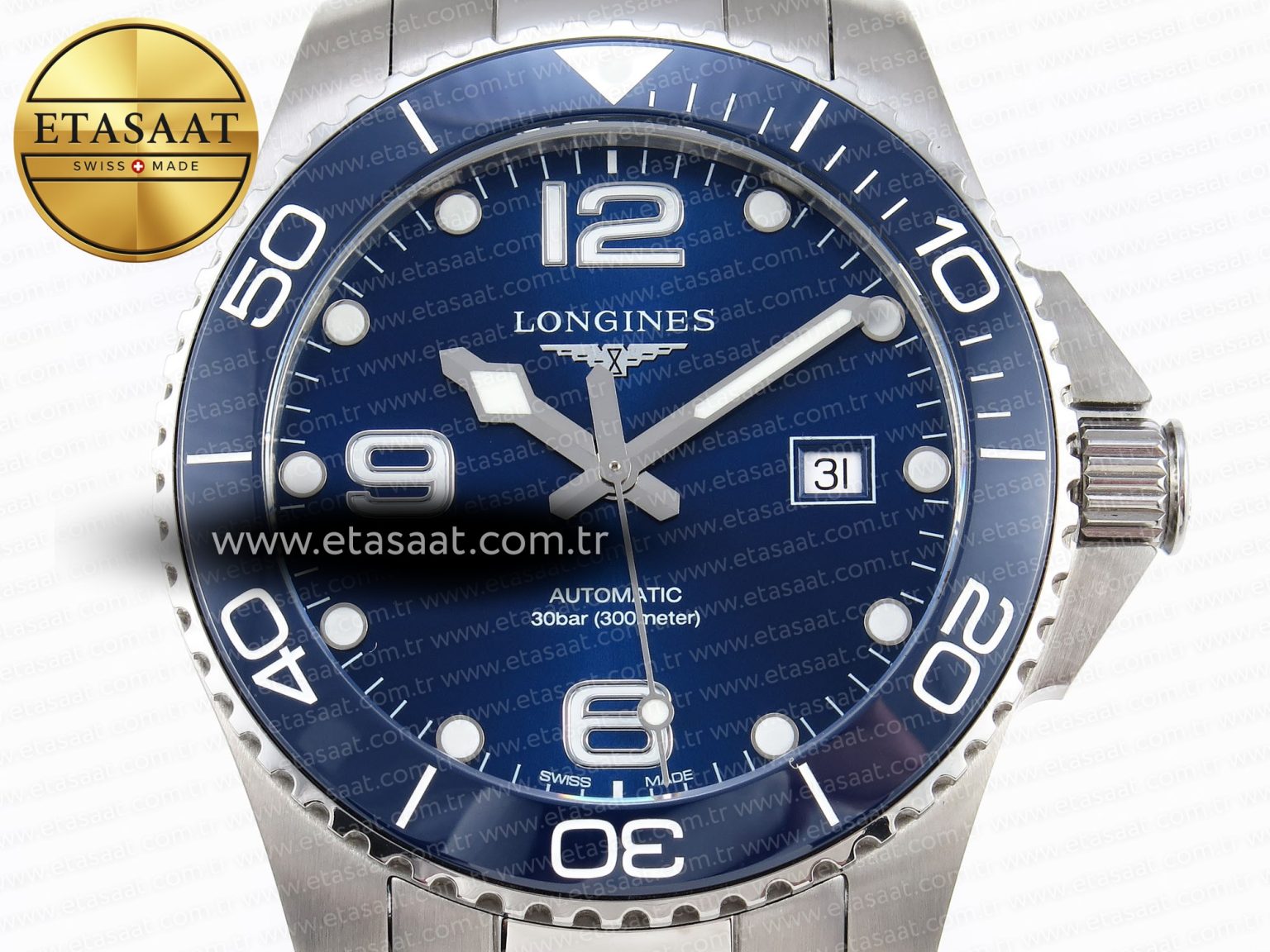 Longines HYDROCONQUEST BLUE CERAMIC L888 - Görsel 4