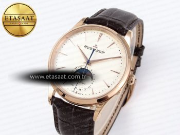 Master Ultra Thin Moon 1368420 RG ZF 1:1 Best Edition White Dial on Brown Leather Strap SA925 Super Clone V2
