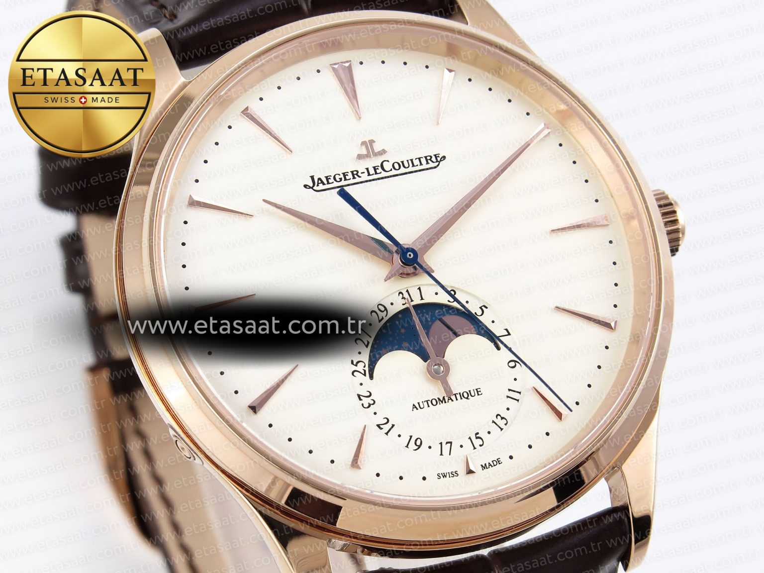 Master Ultra Thin Moon 1368420 RG ZF 1:1 Best Edition White Dial on Brown Leather Strap SA925 Super Clone V2 - Görsel 5