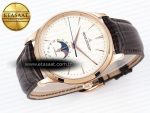 Master Ultra Thin Moon 1368420 RG ZF 1:1 Best Edition White Dial on Brown Leather Strap SA925 Super Clone V2 - Görsel 7