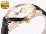Master Ultra Thin Moon 1368420 RG ZF 1:1 Best Edition White Dial on Brown Leather Strap SA925 Super Clone V2 - Görsel 8