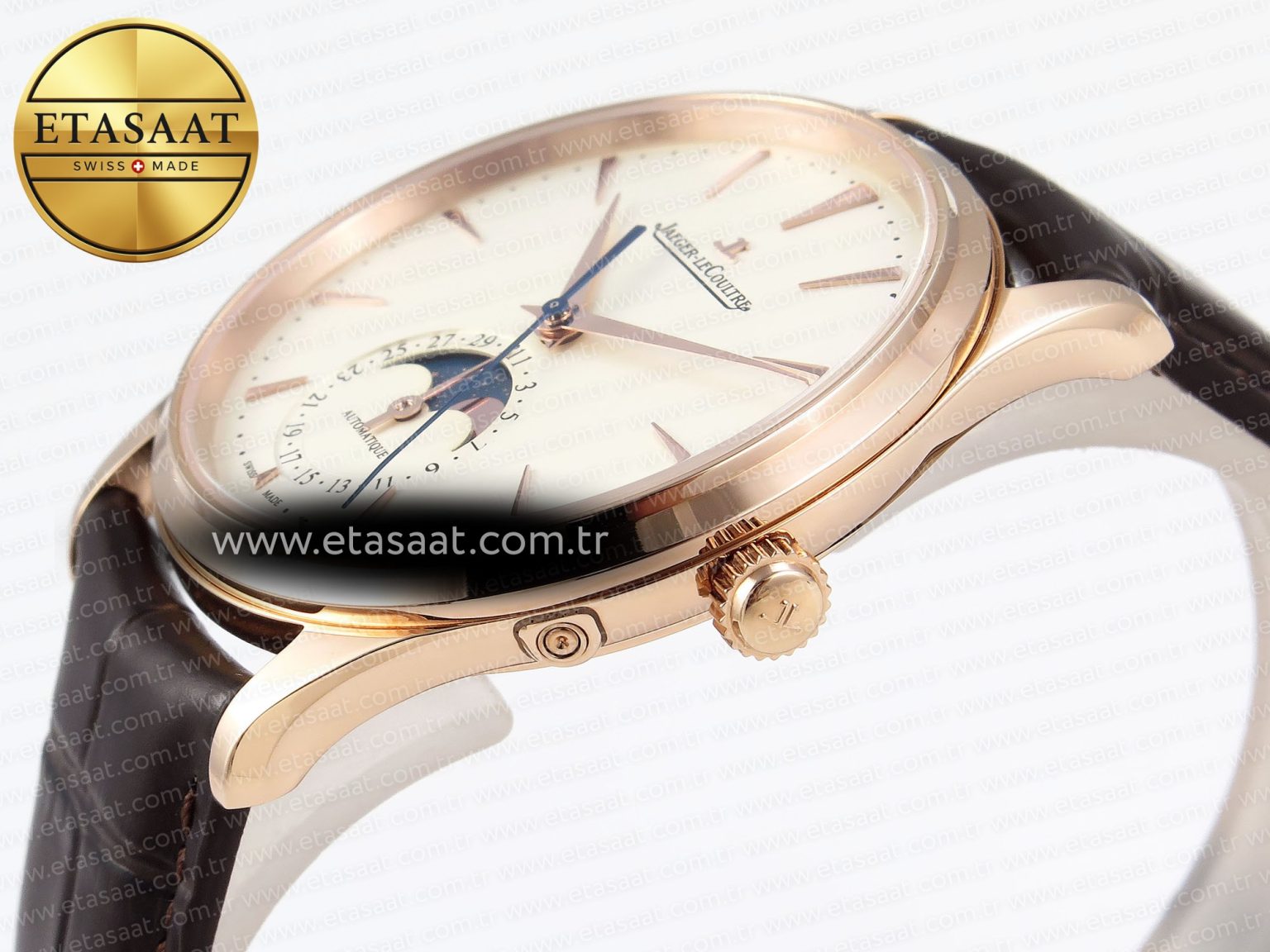 Master Ultra Thin Moon 1368420 RG ZF 1:1 Best Edition White Dial on Brown Leather Strap SA925 Super Clone V2 - Görsel 8