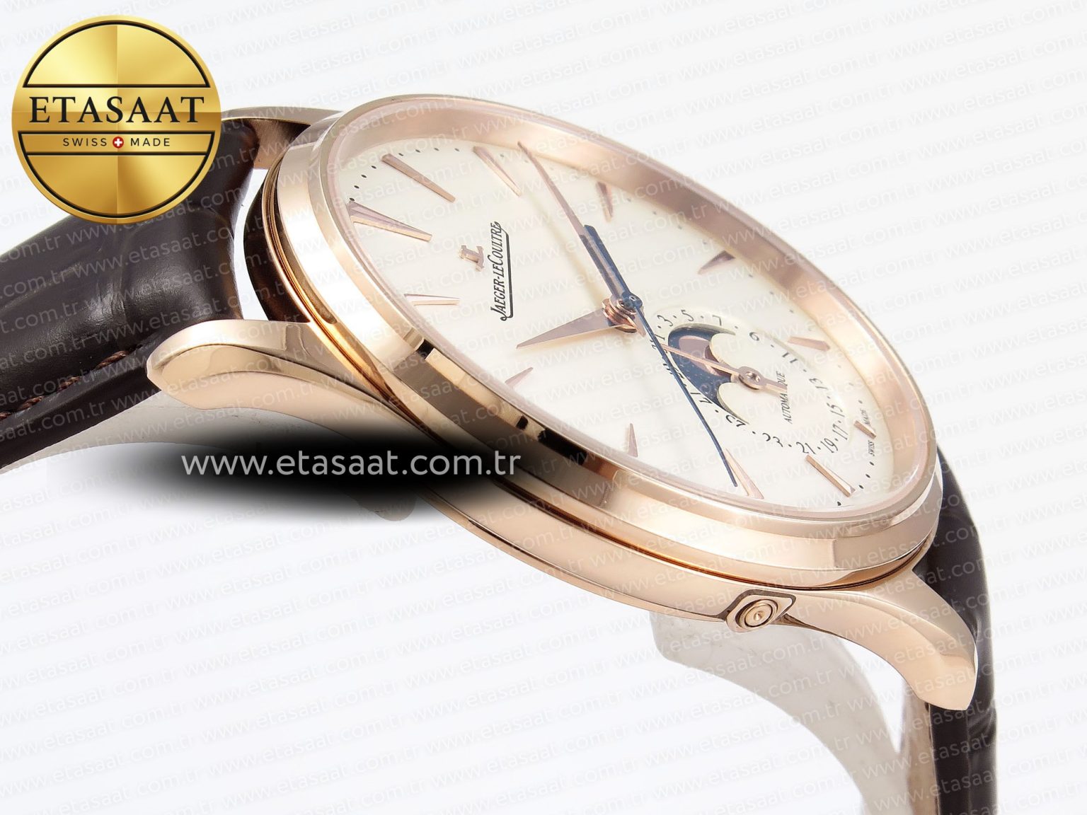 Master Ultra Thin Moon 1368420 RG ZF 1:1 Best Edition White Dial on Brown Leather Strap SA925 Super Clone V2 - Görsel 9