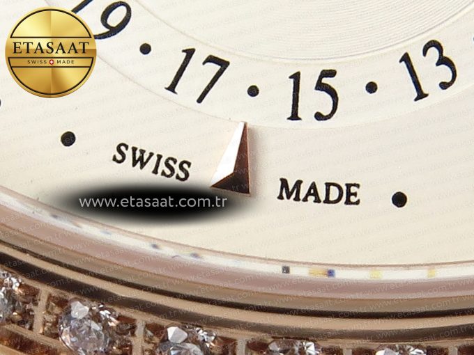 Master Ultra Thin Moon 1368420 RG ZF 1:1 Best Edition White Diamond Dial on Brown Leather Strap SA925 Super Clone V2 - Görsel 11