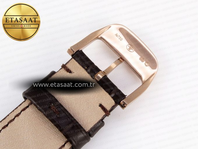 Master Ultra Thin Moon 1368420 RG ZF 1:1 Best Edition White Diamond Dial on Brown Leather Strap SA925 Super Clone V2 - Görsel 26