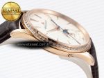 Master Ultra Thin Moon 1368420 RG ZF 1:1 Best Edition White Diamond Dial on Brown Leather Strap SA925 Super Clone V2 - Görsel 9