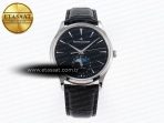 Master Ultra Thin Moon 1368420 SS ZF 1:1 Best Edition Black Dial on Black Leather Strap SA925 Super Clone V2 - Görsel 3