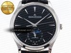 Master Ultra Thin Moon 1368420 SS ZF 1:1 Best Edition Black Dial on Black Leather Strap SA925 Super Clone V2 - Görsel 4