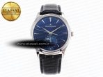 Master Ultra Thin Moon 1368420 SS ZF 1:1 Best Edition Blue Dial on Black Leather Strap SA925 Super Clone V2 - Görsel 3