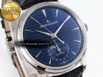 Master Ultra Thin Moon 1368420 SS ZF 1:1 Best Edition Blue Dial on Black Leather Strap SA925 Super Clone V2 - Görsel 5