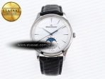 Master Ultra Thin Moon 1368420 SS ZF 1:1 Best Edition White Dial on Black Leather Strap SA925 Super Clone V2 - Görsel 3