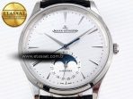 Master Ultra Thin Moon 1368420 SS ZF 1:1 Best Edition White Dial on Black Leather Strap SA925 Super Clone V2 - Görsel 4