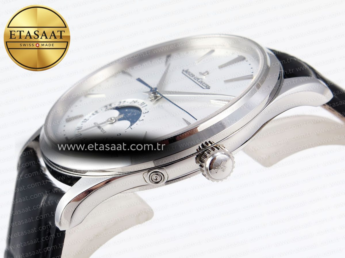 Master Ultra Thin Moon 1368420 SS ZF 1:1 Best Edition White Dial on Black Leather Strap SA925 Super Clone V2 - Görsel 8