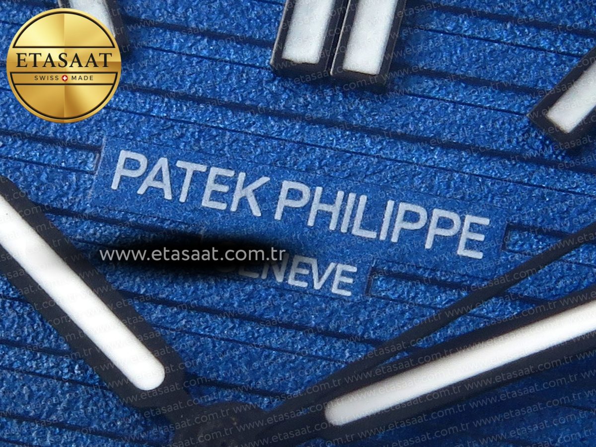 NAUTILUS 5711 DIW CARBON DIWF 1:1 BEST EDITION BLACK/BLUE TEXTURED DIAL ON CARBON BRACELET 324CS - Görsel 10