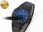 NAUTILUS 5711 DIW CARBON DIWF 1:1 BEST EDITION BLACK/BLUE TEXTURED DIAL ON CARBON BRACELET 324CS - Görsel 2