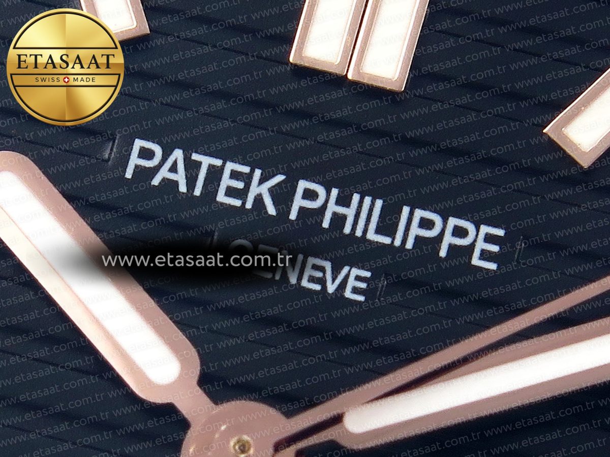 Patek Philippe NAUTILUS 5711 DIW CARBOn BLACK TEXTURED DIAL ON CARBON/RG 324CS - Görsel 10