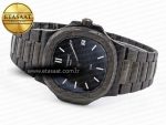 NAUTILUS 5711 DIW CARBON DIWF 1:1 BEST EDITION BLUE TEXTURED DIAL ON CARBON/PVD BRACELET 324CS - Görsel 6