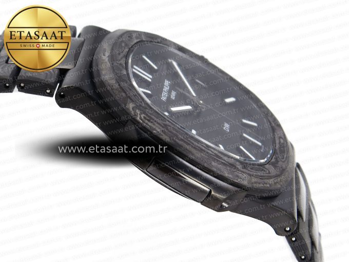 NAUTILUS 5711 DIW CARBON DIWF 1:1 BEST EDITION BLUE TEXTURED DIAL ON CARBON/PVD BRACELET 324CS - Görsel 9