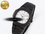 Nautilus 5711 DIW Carbon DIWF 1:1 Best Edition Silver Textured Dial on Carbon/PVD Bracelet 324CS