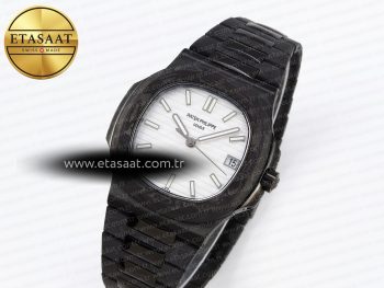 Nautilus 5711 DIW Carbon DIWF 1:1 Best Edition Silver Textured Dial on Carbon/PVD Bracelet 324CS