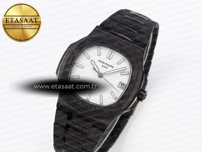 Nautilus 5711 DIW Carbon DIWF 1:1 Best Edition Silver Textured Dial on Carbon/PVD Bracelet 324CS - Görsel 2