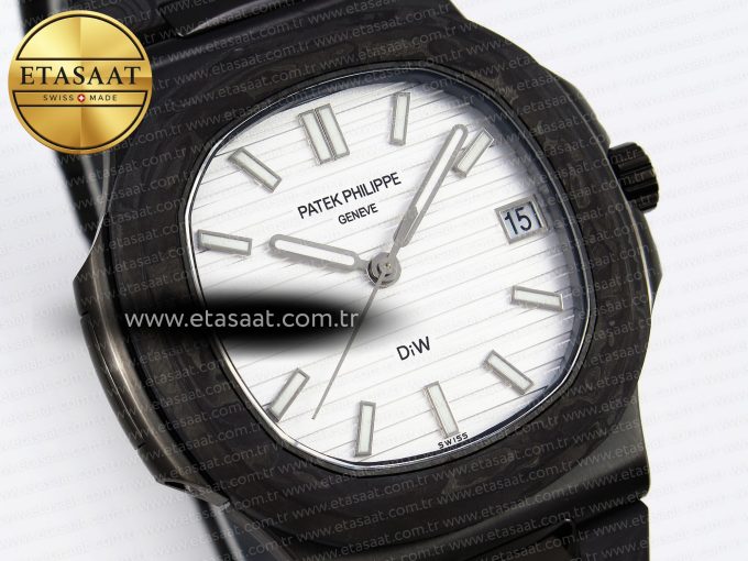 Nautilus 5711 DIW Carbon DIWF 1:1 Best Edition Silver Textured Dial on Carbon/PVD Bracelet 324CS - Görsel 5