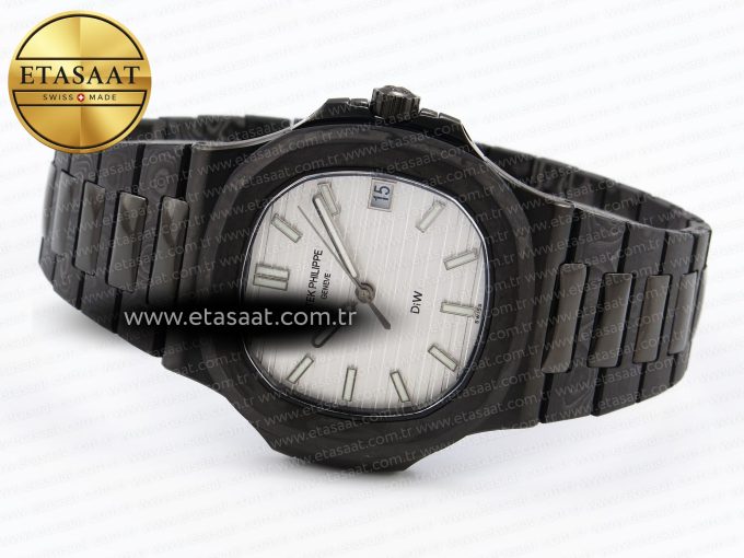Nautilus 5711 DIW Carbon DIWF 1:1 Best Edition Silver Textured Dial on Carbon/PVD Bracelet 324CS - Görsel 7