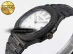 Patek Philippe Nautilus 5711 Silver Textured Dial on Carbon/PVD 324CS - Görsel 8