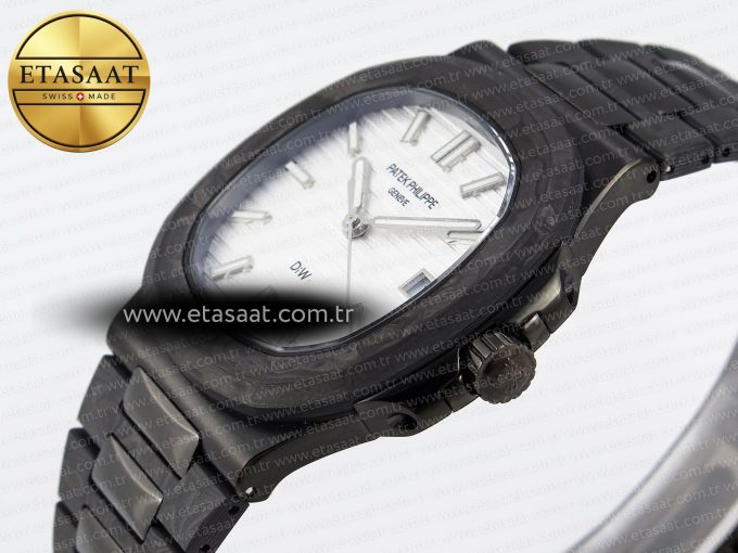 Nautilus 5711 DIW Carbon DIWF 1:1 Best Edition Silver Textured Dial on Carbon/PVD Bracelet 324CS - Görsel 8