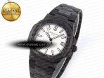 NAUTILUS 5711 DIW CARBON DIWF 1:1 BEST EDITION WHITE TEXTURED DIAL ON CARBON BRACELET 324CS - Görsel 2